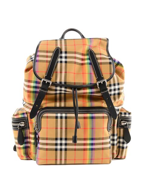 burberry rucksack check|burberry vintage check backpack.